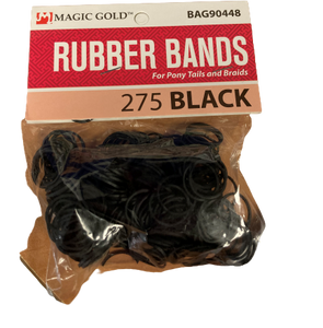 Rubber Bands Black  275pcs