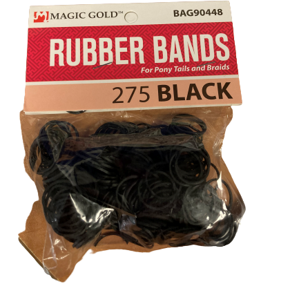 Rubber Bands Black  275pcs