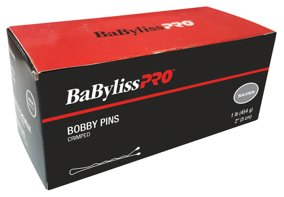 BabylissPro Bobby Pins Crimped Silver 1lb